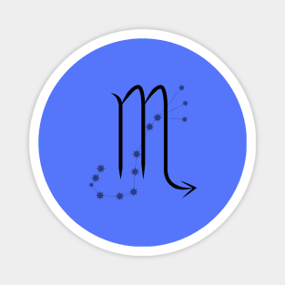 Scorpio - Zodiac Sign Symbol and Constellation Magnet